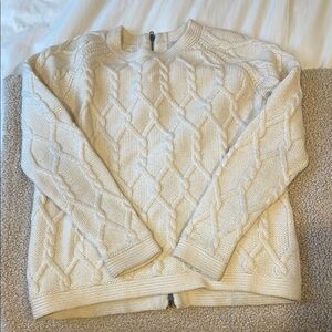 Madewell beige/cream cable knit sweater